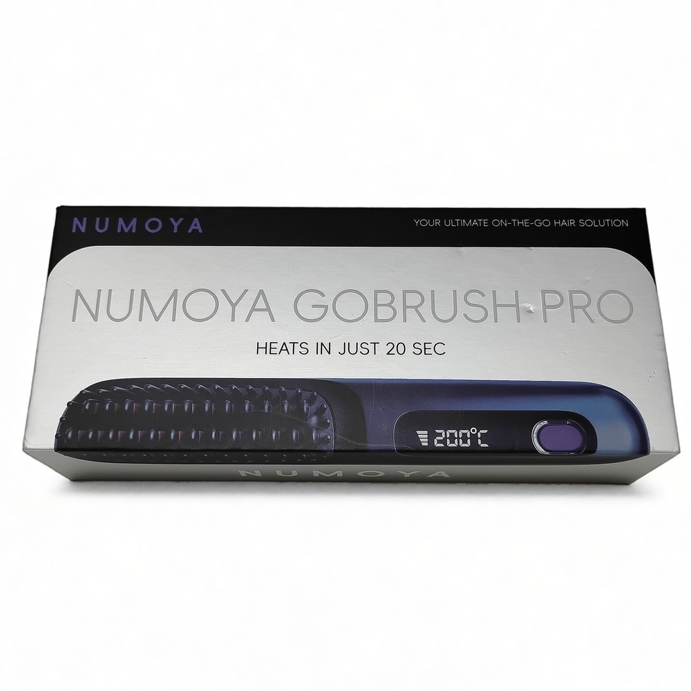 Numoya GoBrush Pro S7 Cordless Hair Straightener Brush Portable Ceramic Heated